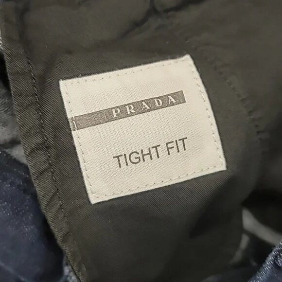 Prada dark wash tight fit pants size 31 - Picture 9 of 10
